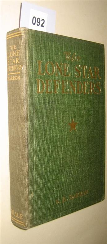 (CIVIL WAR--TEXAS.) Barron, Samuel B. The Lone Star Defenders: A Chronicle of the Third Texas Cavalry.